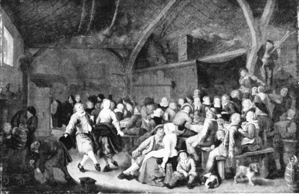 Jan Miense Molenaer, Wiejska karczma, 1659, olej na desce, ilustracja w: Die Gemäldegalerie des Kaiser-Friedrich-Museum, Bearb. H. Posse, Berlin 1911, s. 259, nr kat. 949