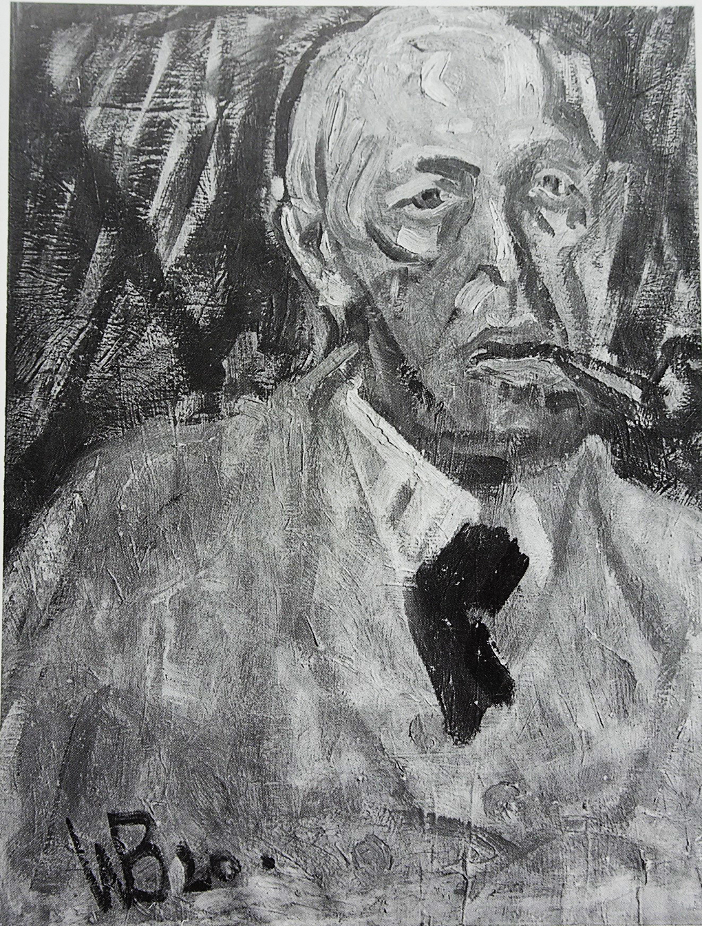 Wilhelm Bormes, Portret Paula Holza, olej na płótnie, 1920, reprodukcja w: Angelika Förster, Paul Holz Zeichner, Rostock 1998, s. 35.