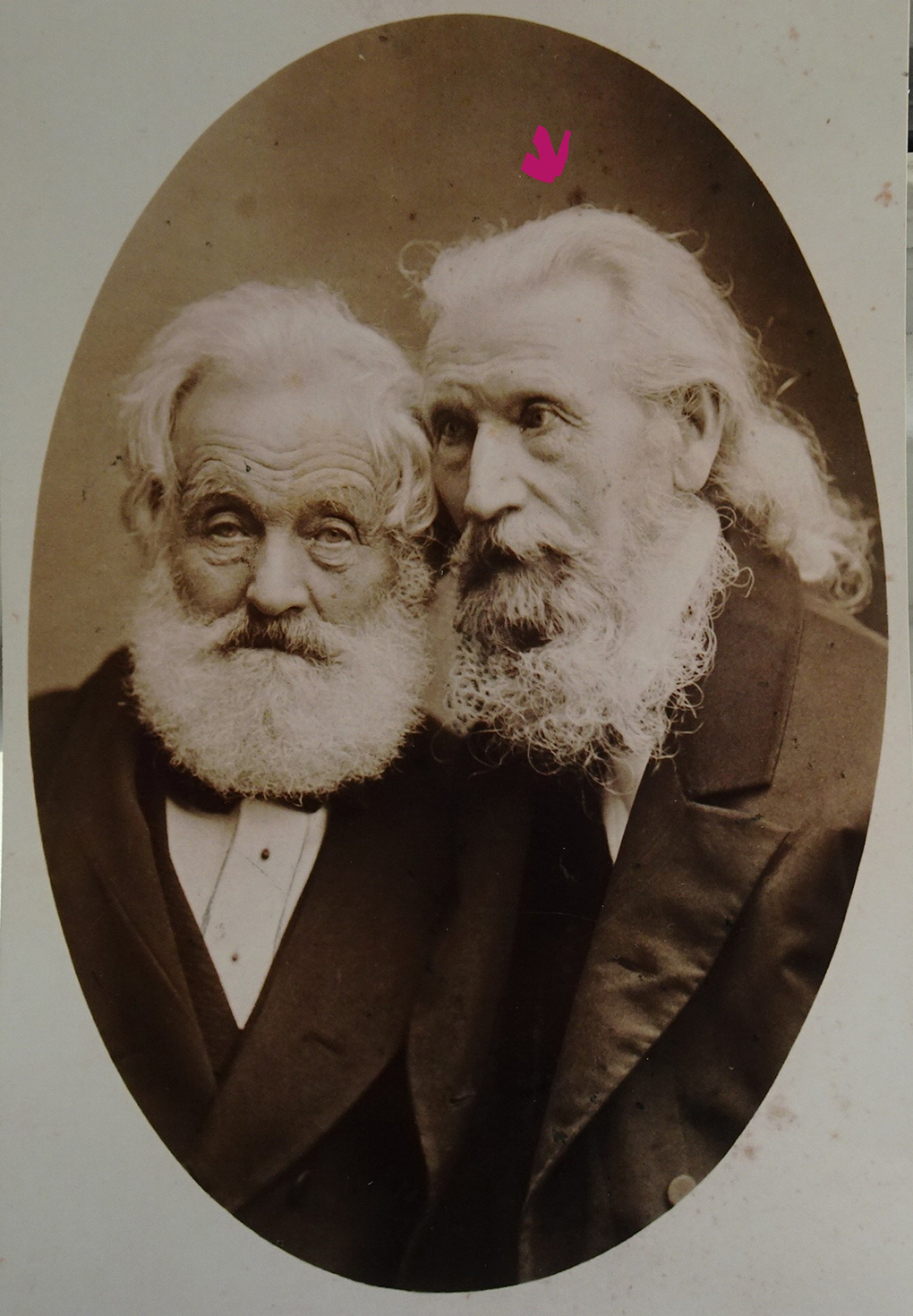 Autor nieznany, Ludwig Most i Theodor Oehlmann, 1879, fotografia, Muzeum Narodowe w Szczecinie