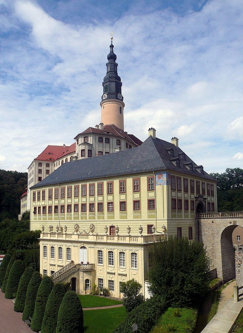 Pałac w Weesenstein obecnie, https://www.schloss-weesenstein.de/pl/palac-weesenstein/ - dostęp 2.12.2019