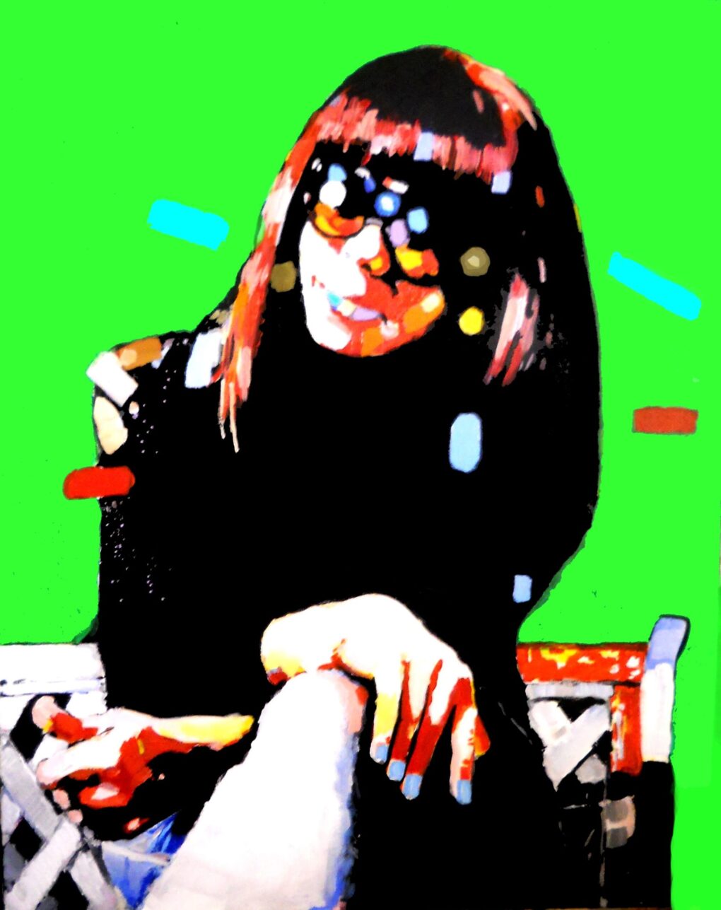 Jacek Juriewicz, Oczekiwanie, akryl na płótnie, 100 x 70 cm, 2016